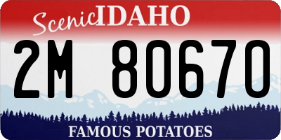 ID license plate 2M8067O