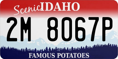 ID license plate 2M8067P