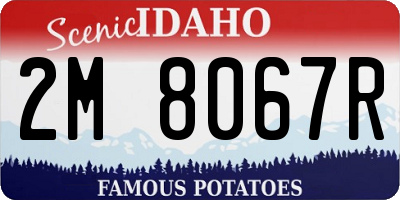 ID license plate 2M8067R