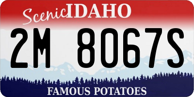 ID license plate 2M8067S