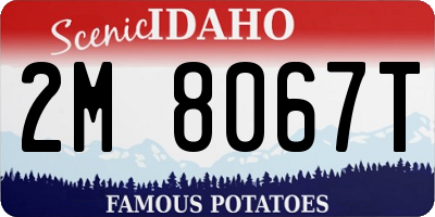 ID license plate 2M8067T