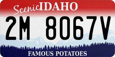 ID license plate 2M8067V