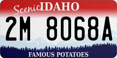 ID license plate 2M8068A