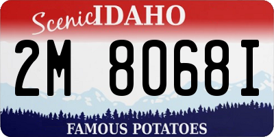 ID license plate 2M8068I