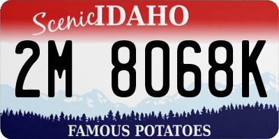 ID license plate 2M8068K