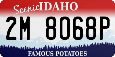 ID license plate 2M8068P