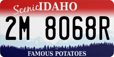 ID license plate 2M8068R