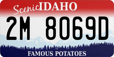 ID license plate 2M8069D
