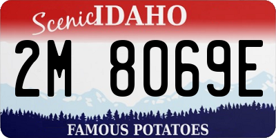 ID license plate 2M8069E