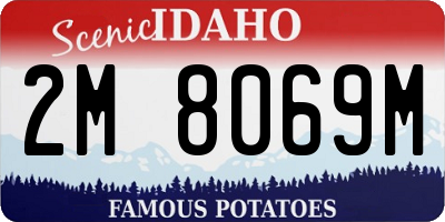 ID license plate 2M8069M