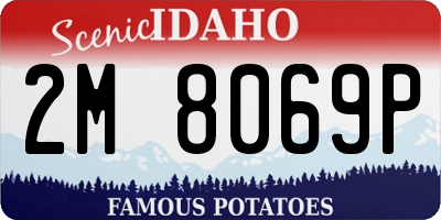 ID license plate 2M8069P