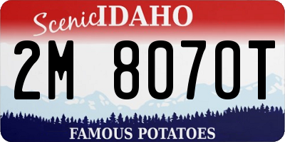 ID license plate 2M8070T