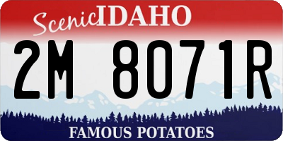 ID license plate 2M8071R