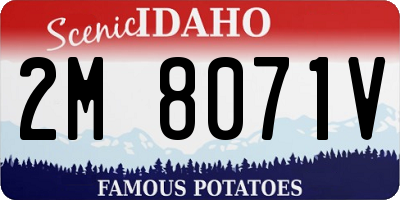 ID license plate 2M8071V