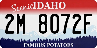 ID license plate 2M8072F