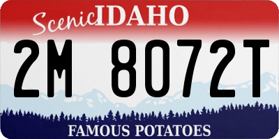 ID license plate 2M8072T