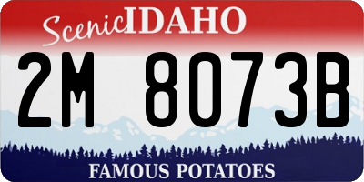 ID license plate 2M8073B