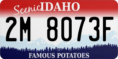 ID license plate 2M8073F