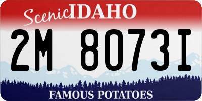 ID license plate 2M8073I