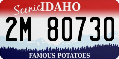 ID license plate 2M8073O