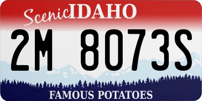 ID license plate 2M8073S