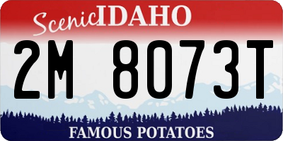ID license plate 2M8073T