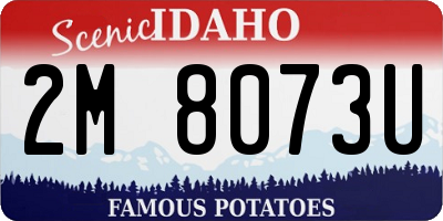 ID license plate 2M8073U