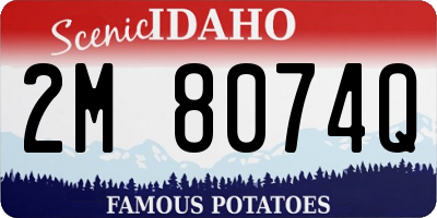 ID license plate 2M8074Q