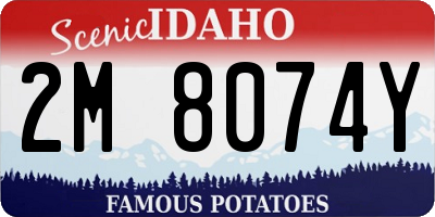 ID license plate 2M8074Y
