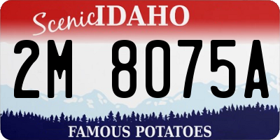ID license plate 2M8075A