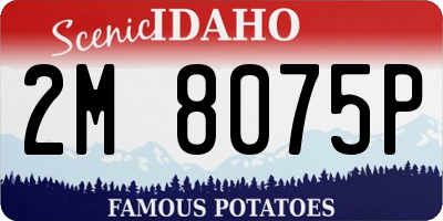 ID license plate 2M8075P