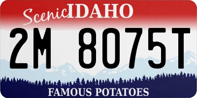 ID license plate 2M8075T