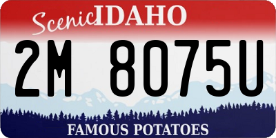 ID license plate 2M8075U