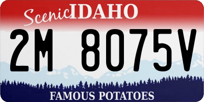 ID license plate 2M8075V