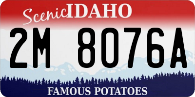 ID license plate 2M8076A