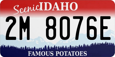ID license plate 2M8076E
