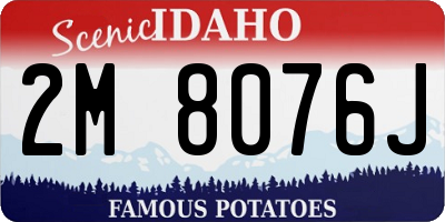 ID license plate 2M8076J