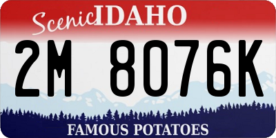ID license plate 2M8076K
