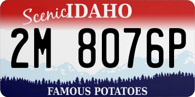 ID license plate 2M8076P