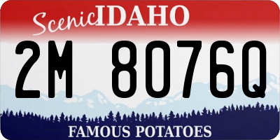 ID license plate 2M8076Q