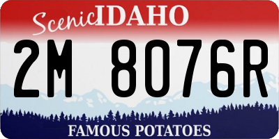 ID license plate 2M8076R