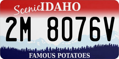 ID license plate 2M8076V