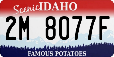 ID license plate 2M8077F
