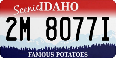 ID license plate 2M8077I