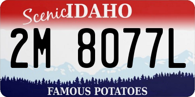 ID license plate 2M8077L