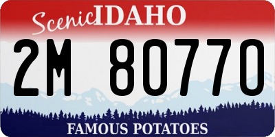 ID license plate 2M8077O