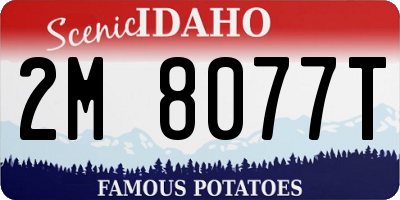 ID license plate 2M8077T