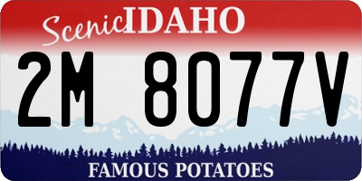 ID license plate 2M8077V