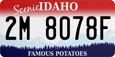 ID license plate 2M8078F