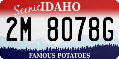 ID license plate 2M8078G